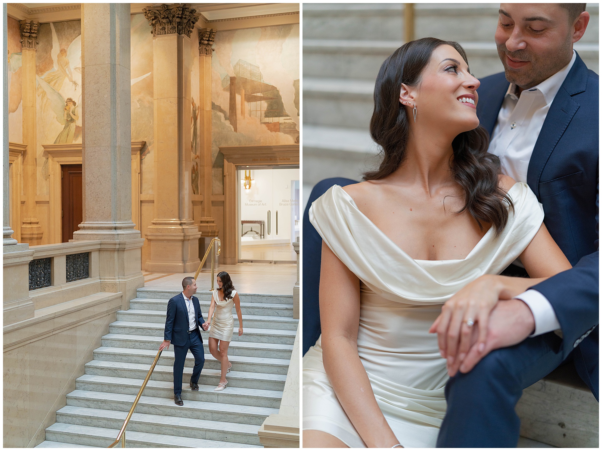 Carnegie Museum of Art engagement session Margaret James | Pittsburgh Photographer
